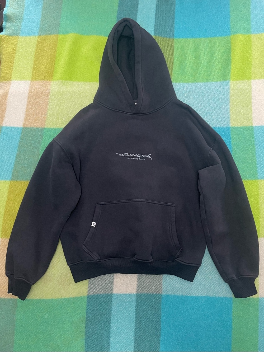 Drmers Club perspective hoodie in faded black